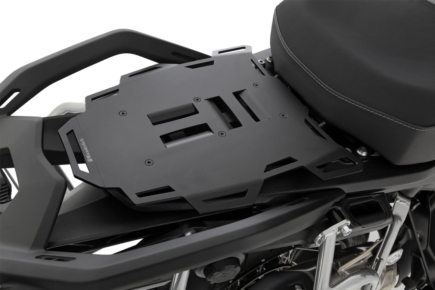 Pillion Seat Luggage Rack - black