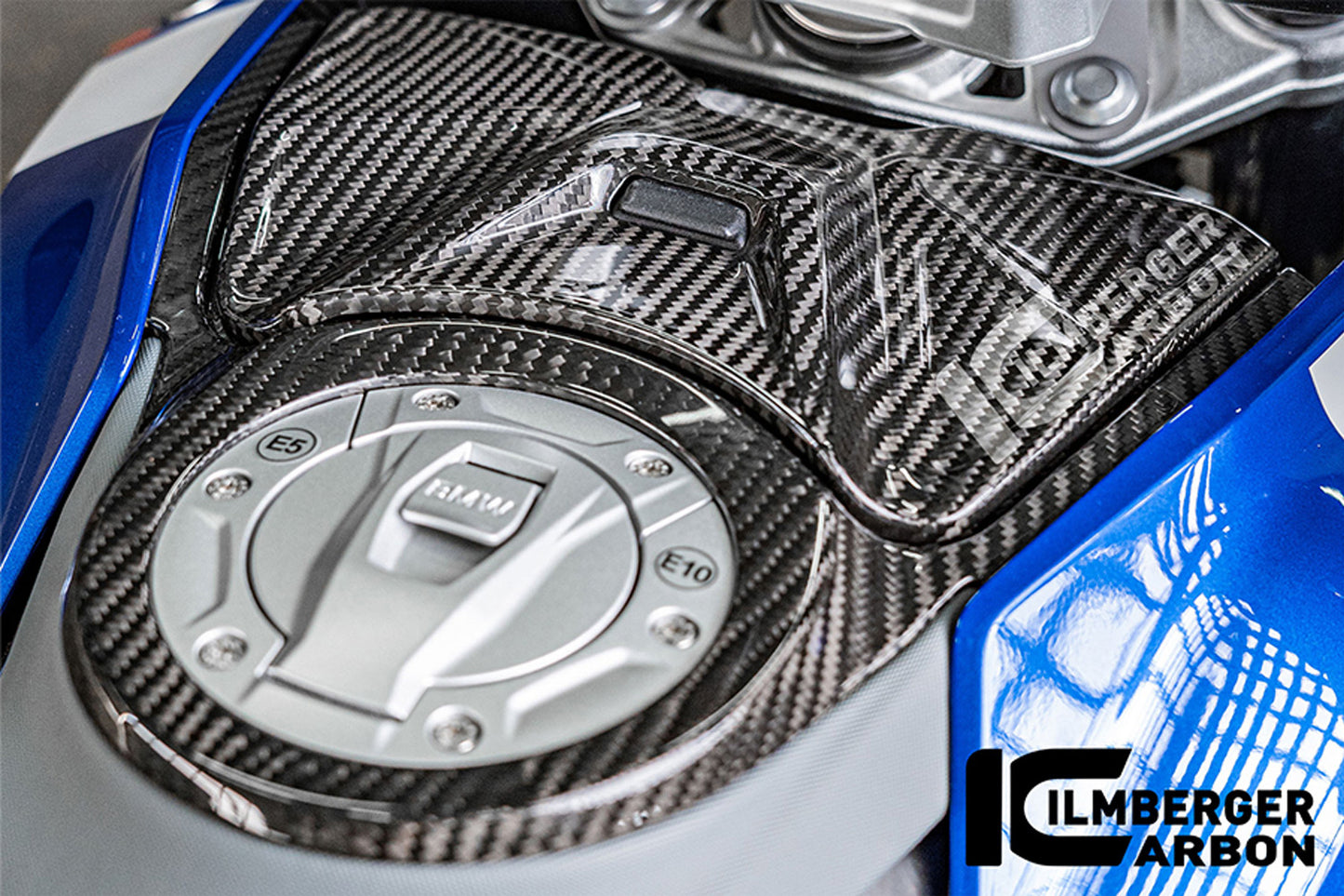 Ilmberger Upper tank cover set R 1300 GS - carbon - glossy