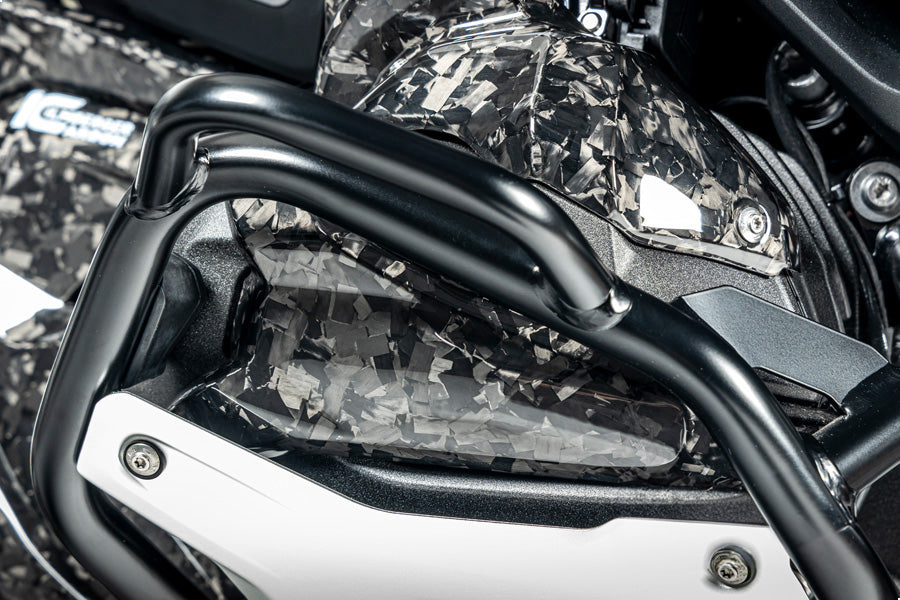 Ilmberger cover for spark plug connectors R 1300 GS + Adventure - right - Black Diamond Carbon - glossy