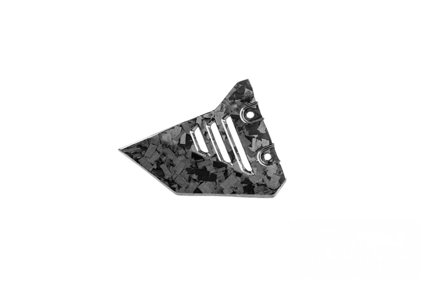 Ilmberger front frame triangle cover for R 1300 GS Adventure - left - Black Diamond Carbon - glossy