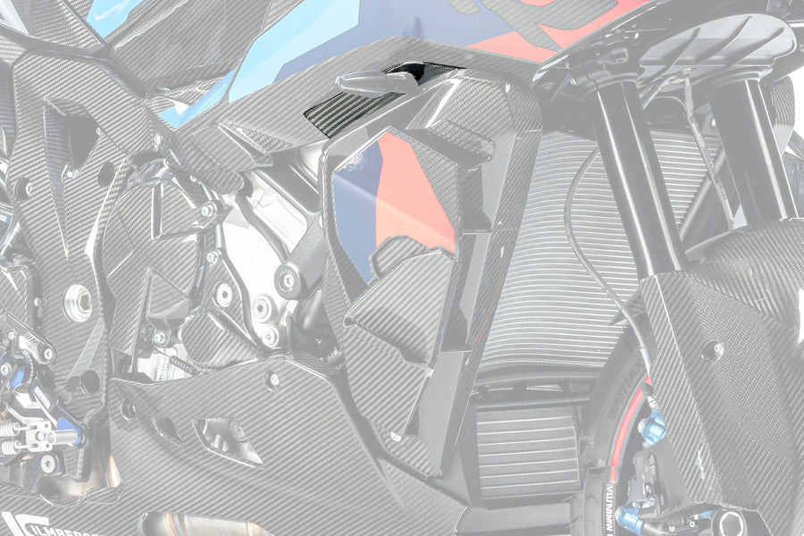 Ilmberger Radiator cover M 1000 XR - right - carbon - glossy