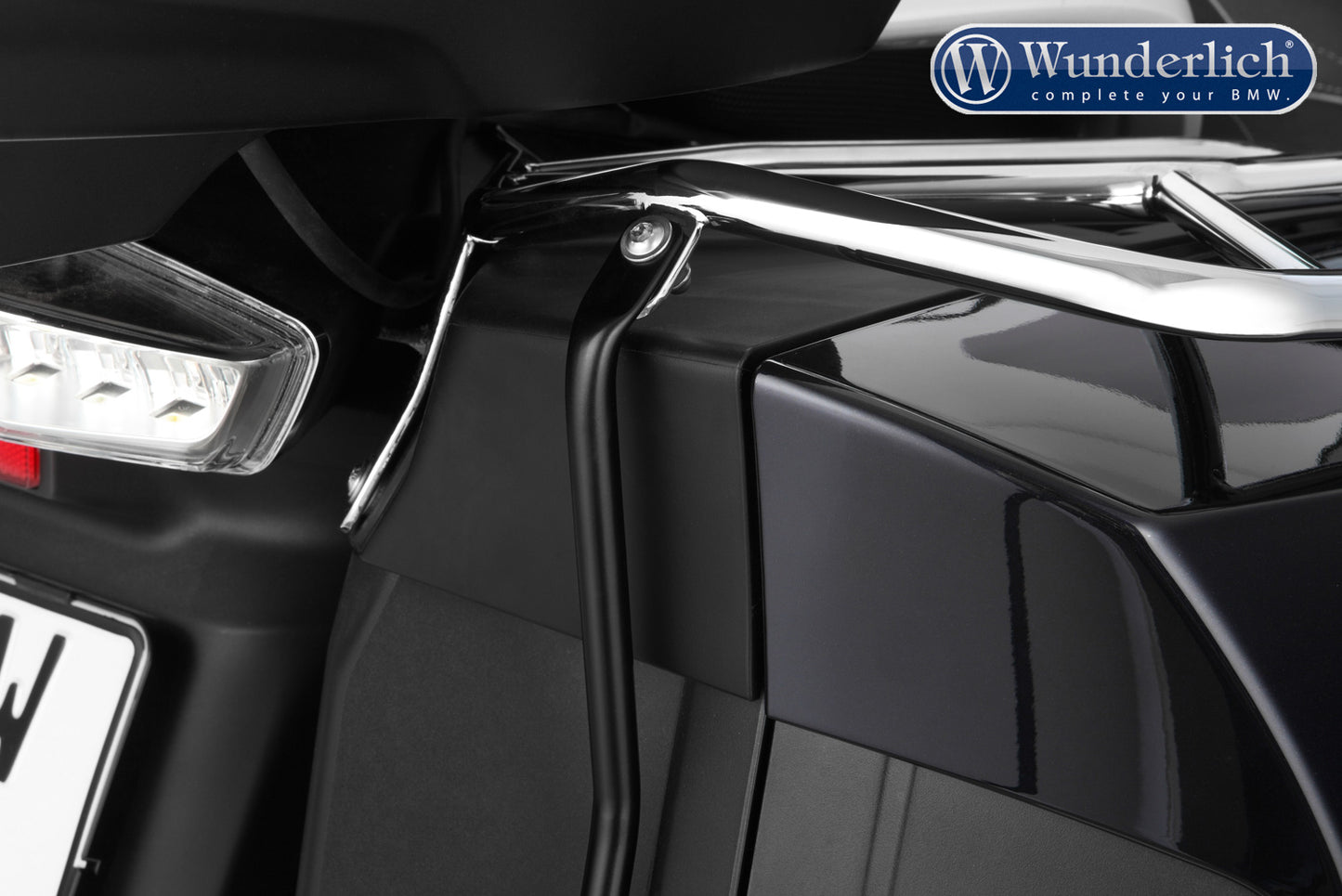 Wunderlich luggage rails for original case - right - chromed