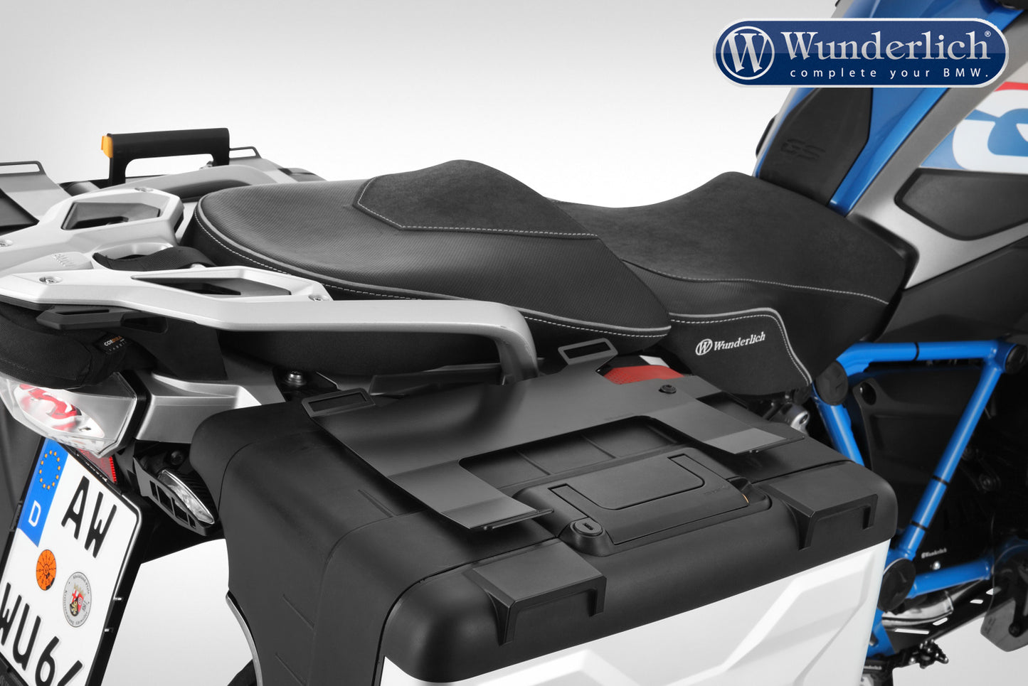 Wunderlich Luggage rails for original Vario case R 1200/1250 GS LC - Set - black