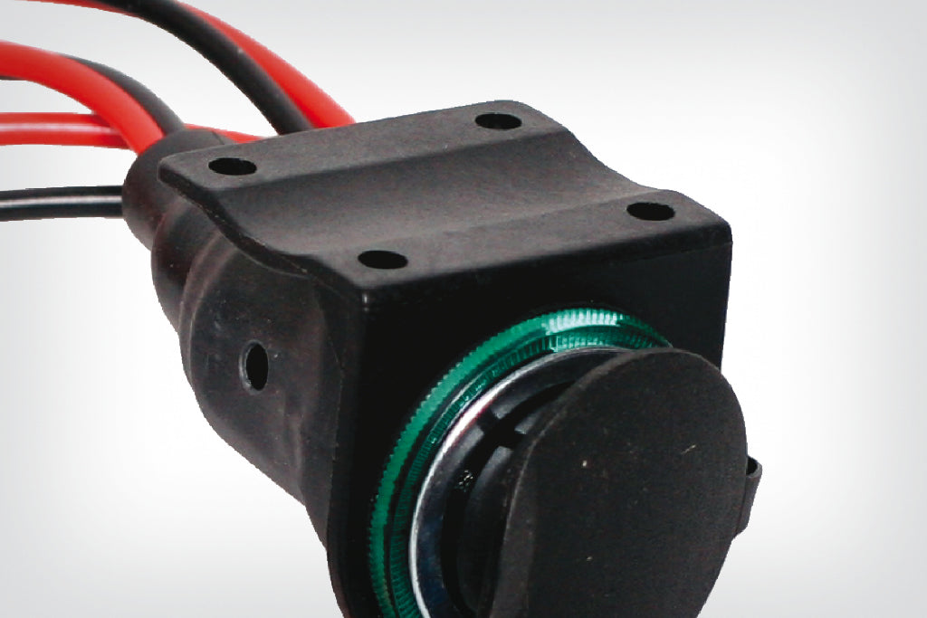 Socket bracket for motorcycle electrical socket