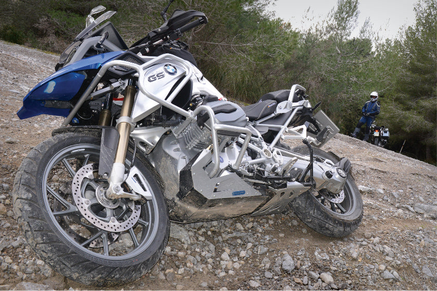 Centre stand protection plate black