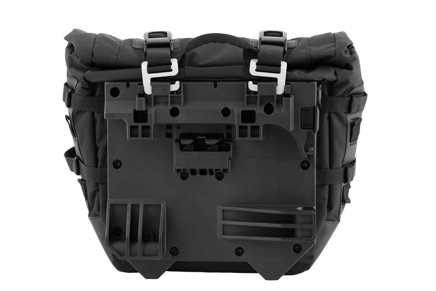 Luggage system: X-BAG side bags with X-Rack light - Set - black