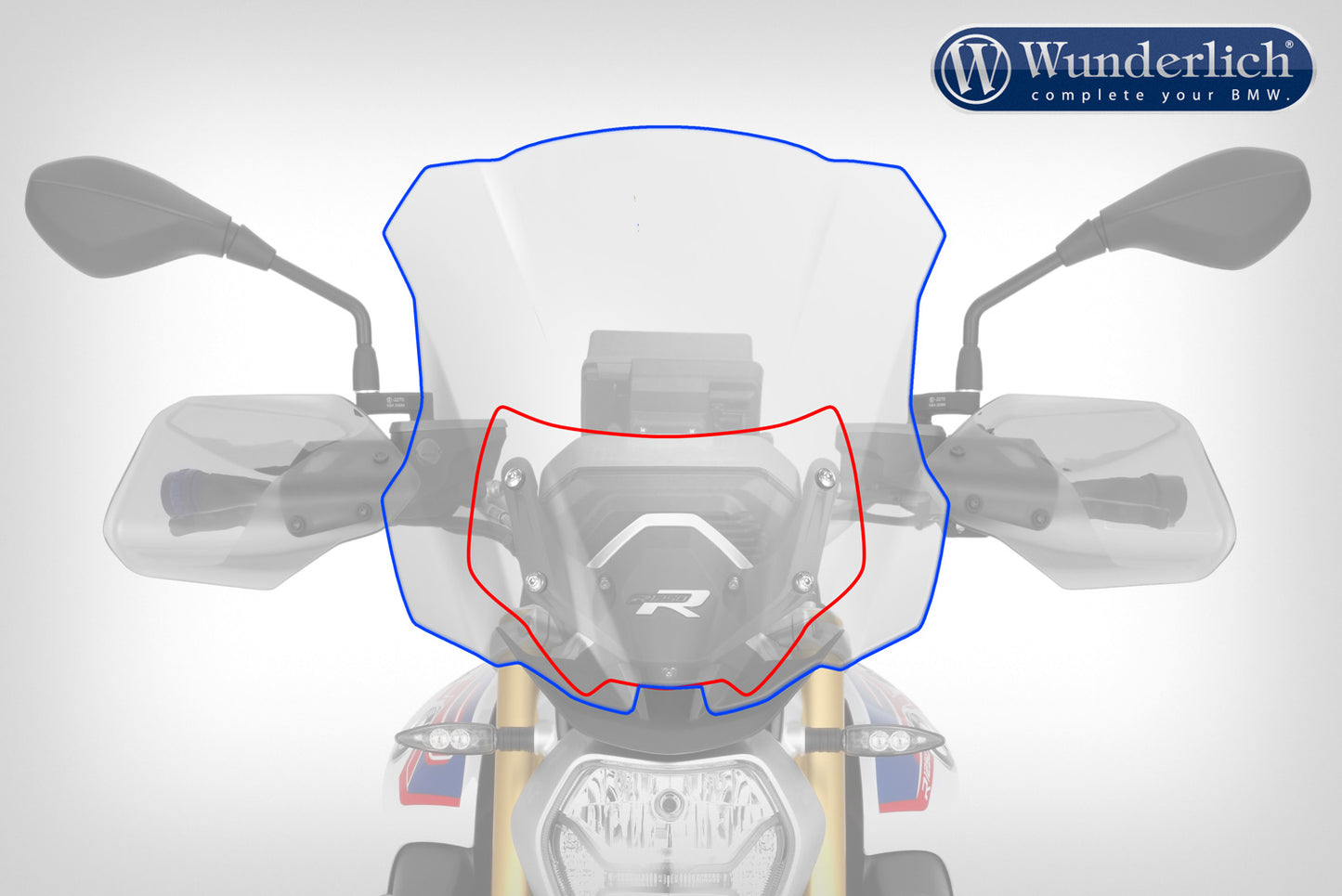 Wunderlich “MARATHON” windshield - high - smoked grey