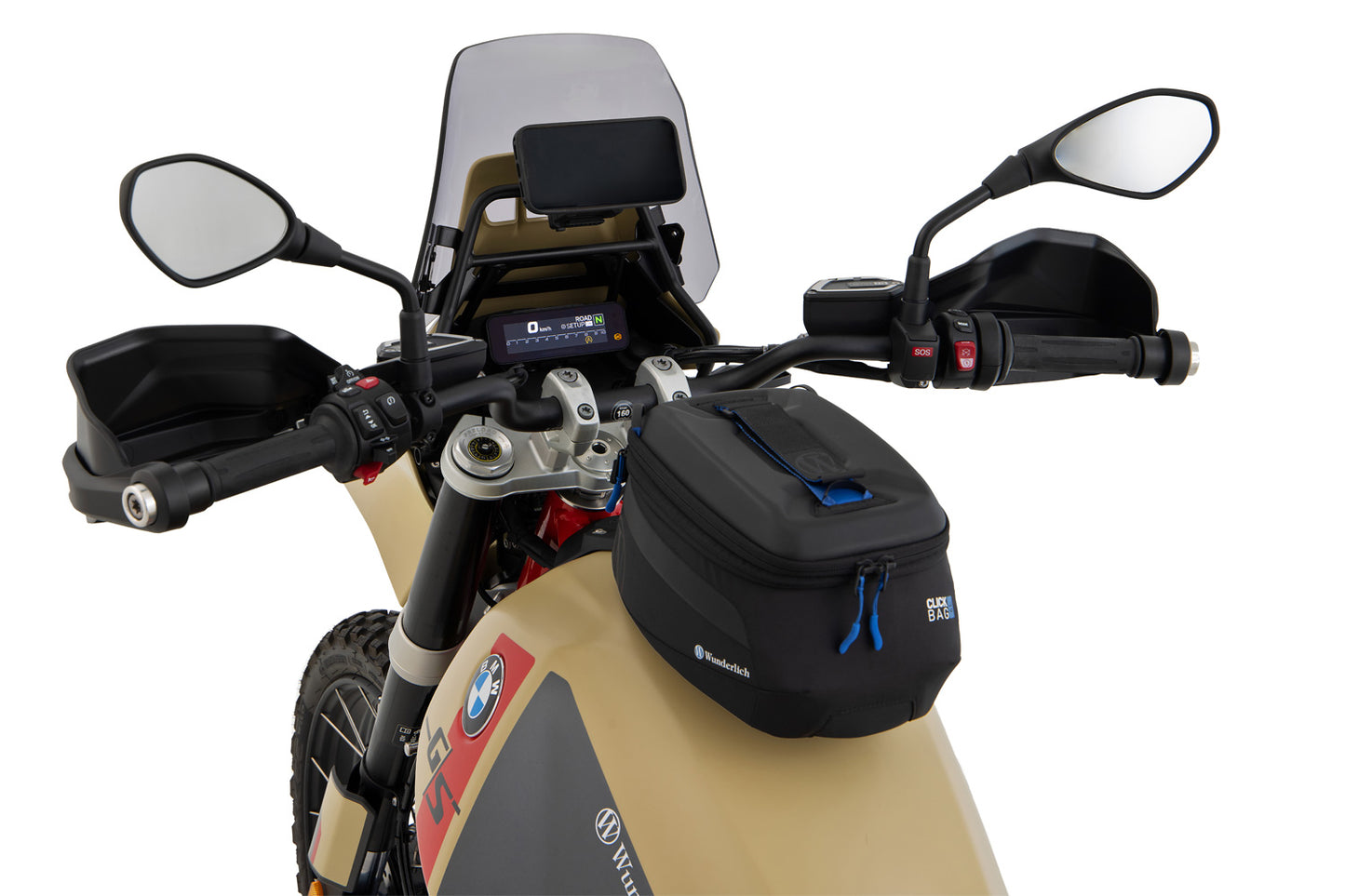 Windshield for R 12 G/S headlamp fairing - smoked grey