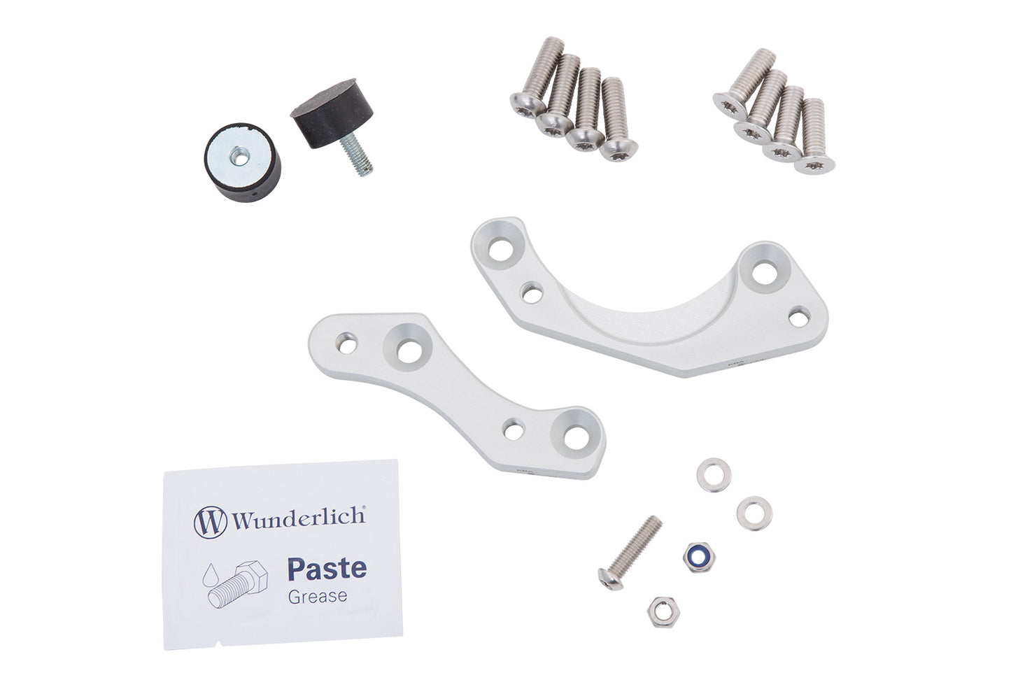 footrest lowering kit rider (EURO 5) - silver