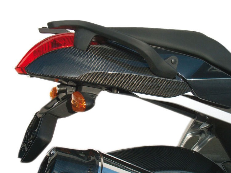 Tail cover with grab rails - Carbon