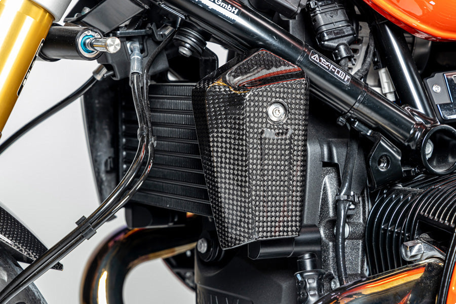Ilmberger Oil Cooler Cover BMW R 12 NineT - left - carbon - glossy