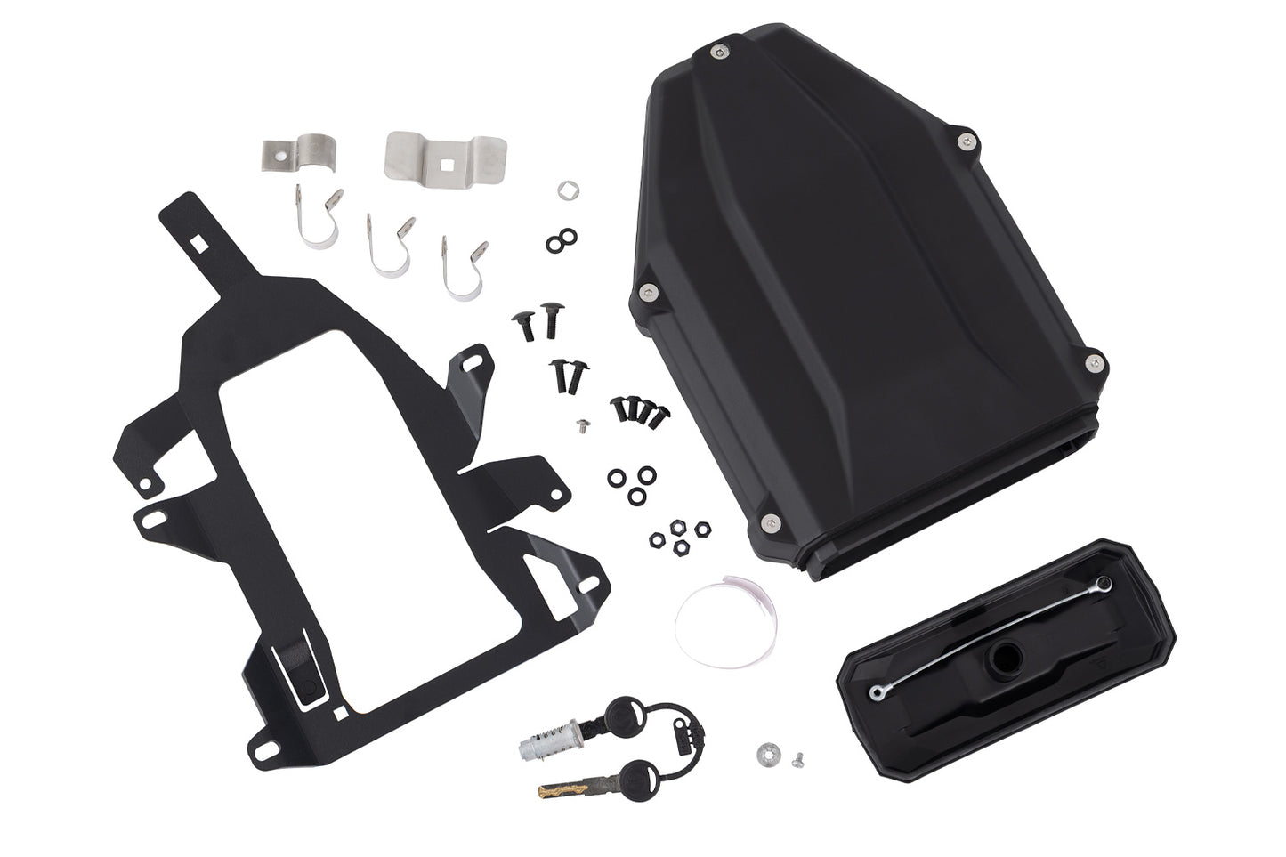 Toolbox for Wunderlich pannier rack - incl. two keys - black