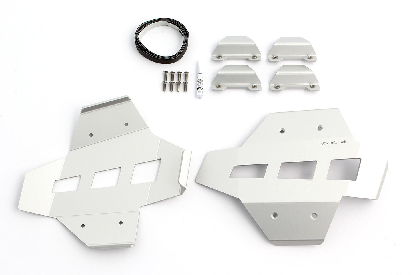 cylinder head protection for original engine protection bar - silver