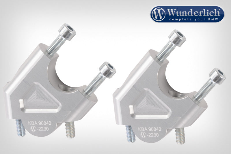 Handlebar riser Ergo + 40mm silver