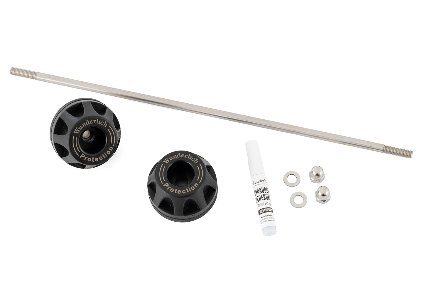 Axle protection pads DOUBLESHOCK R 12 / R 12 nineT - front - black