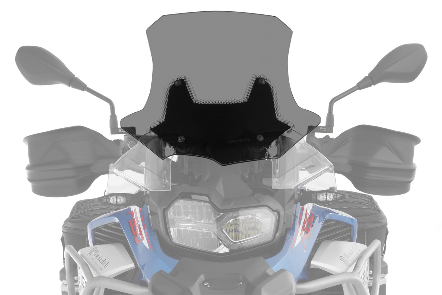 Windshield MARATHON - for vehicles with original windscreen adjustment - smoked grey