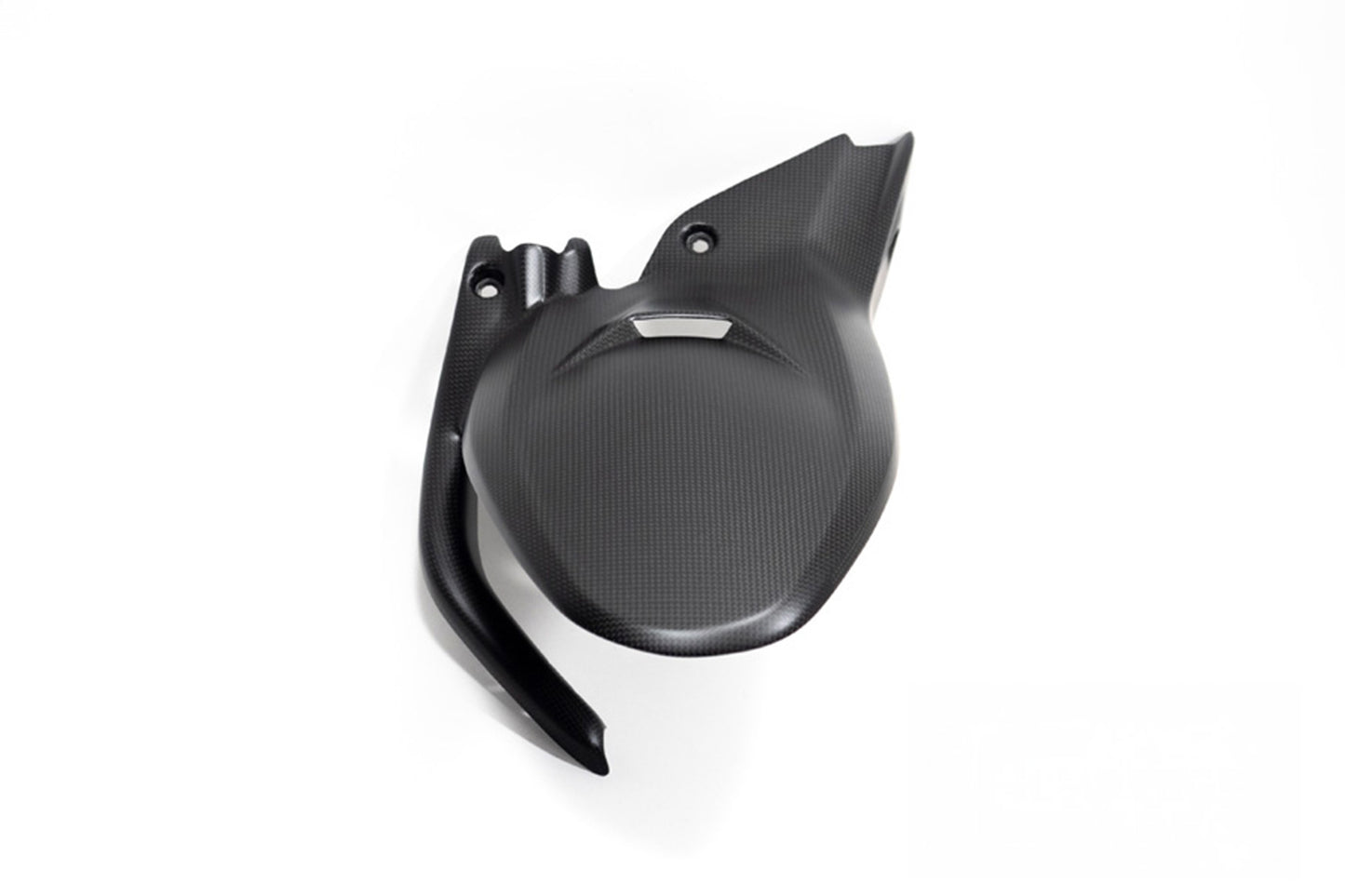 Ilmberger Mudguard with Brake Line Cover Multistrada V4 Pikes Peak - rear - carbon - matt