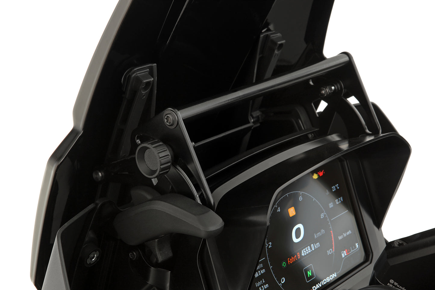 Wunderlich device carrier for windshield reinforcement - left and right - black