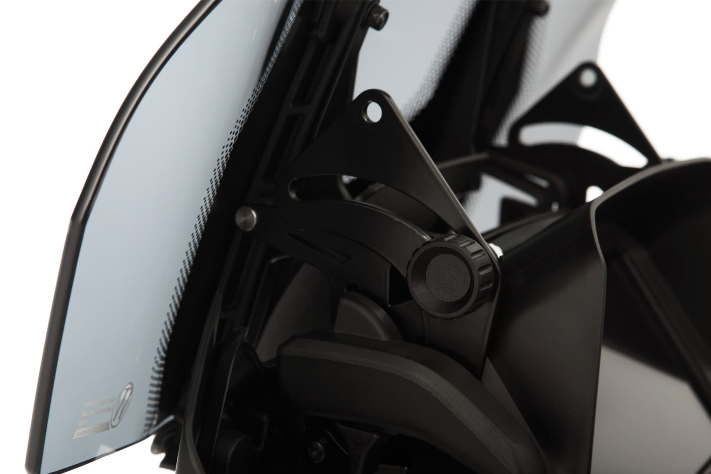 Windshield reinforcement for orig or accessory windshield - left - black