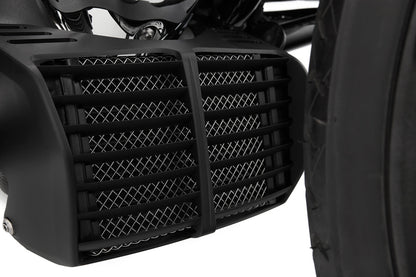 oil cooler protection grille - silver