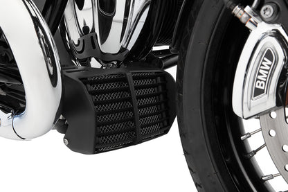 oil cooler protection grille - silver