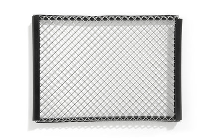 oil cooler protection grille - silver