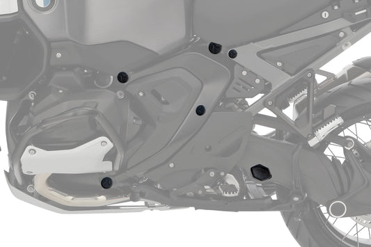 Frame plugs 10-piece R 1300 GS Adventure - Set - black