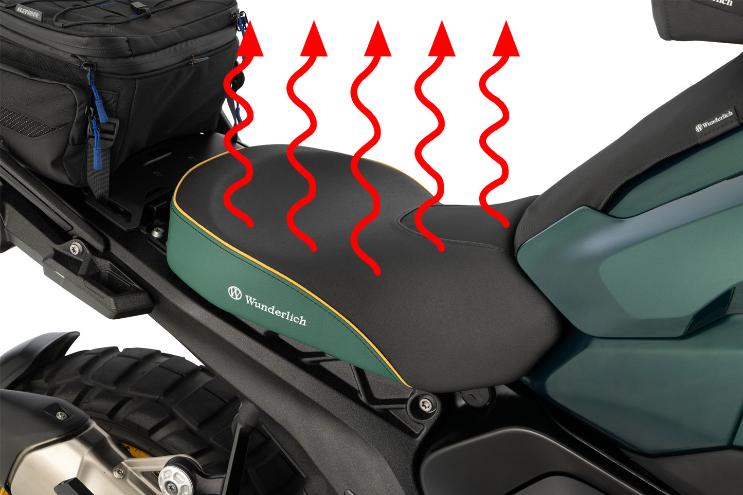AKTIVKOMFORT rider seat - with seat heating Smart Plug & Play R 1300 GS - standard - green gold