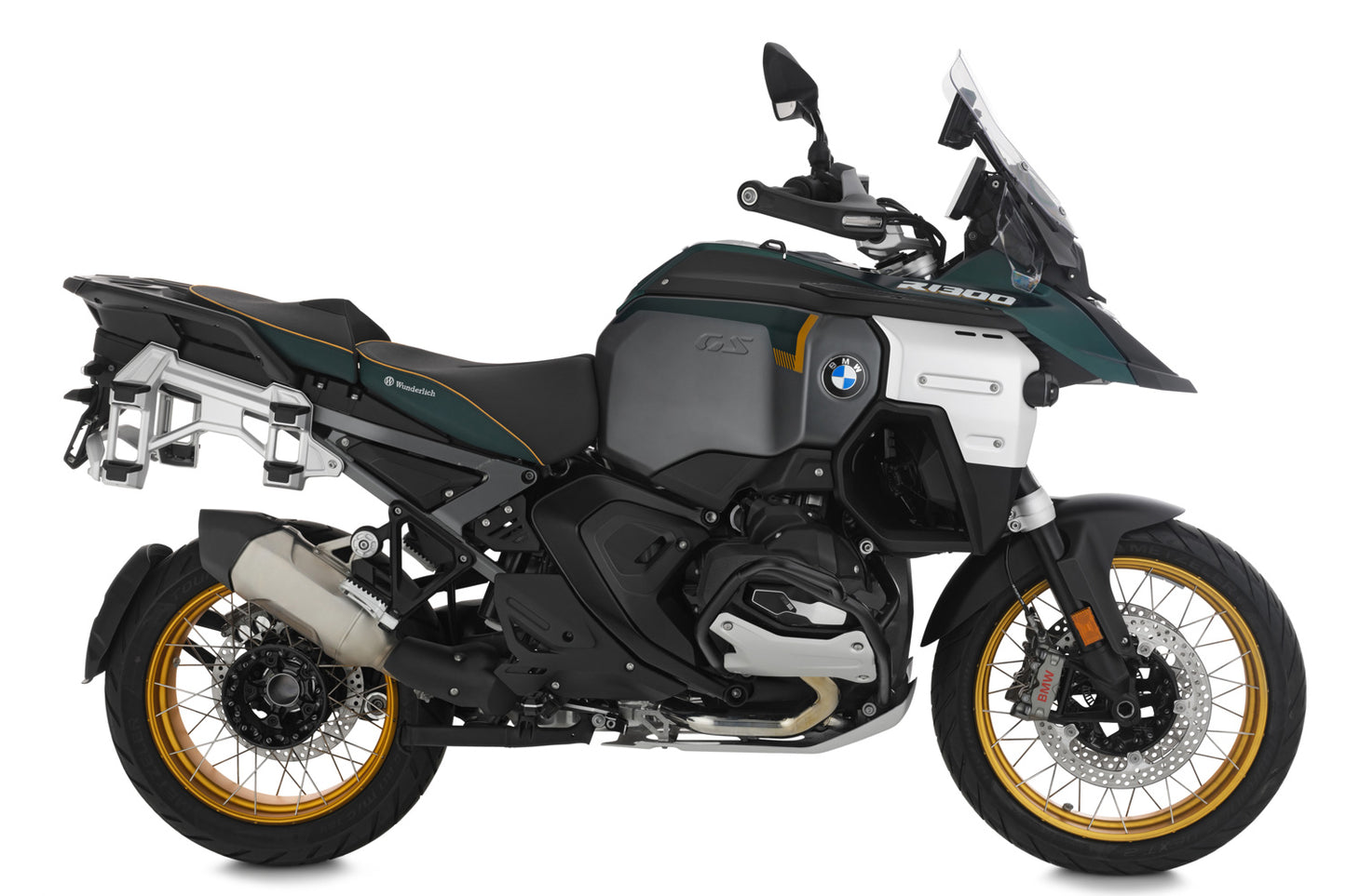 AKTIVKOMFORT rider seat with seat heating for the R 1300 GS Adventure - standard - green gold