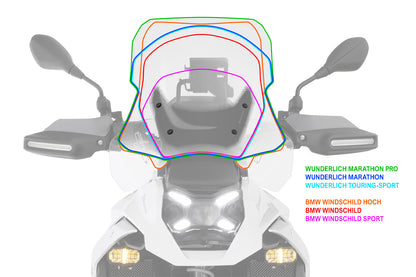 MARATHON windshield - clear - For models without ACC