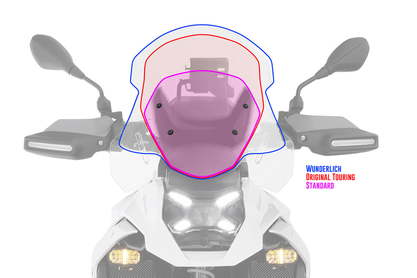 MARATHON windshield - smoked grey - For models without ACC