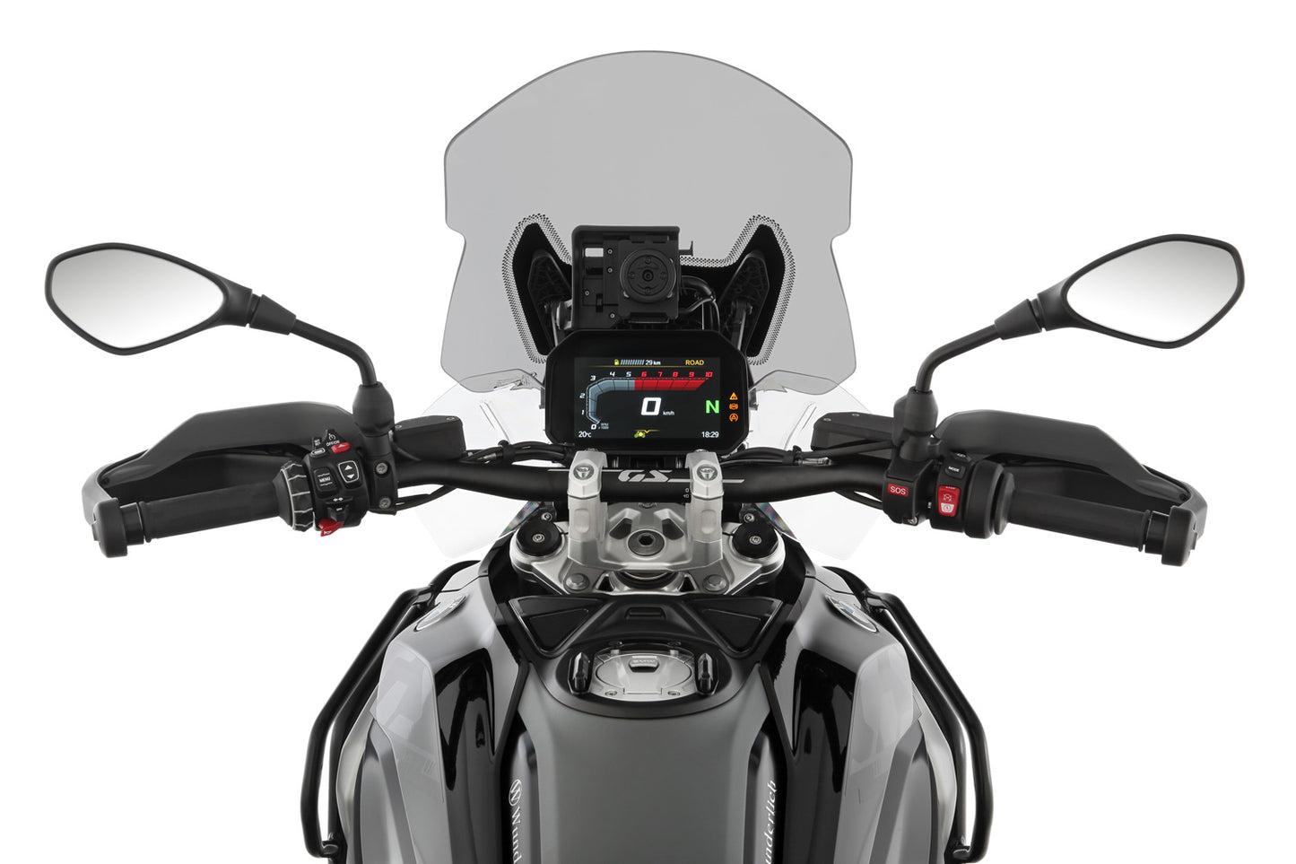MARATHON windshield - smoked grey - For models without ACC