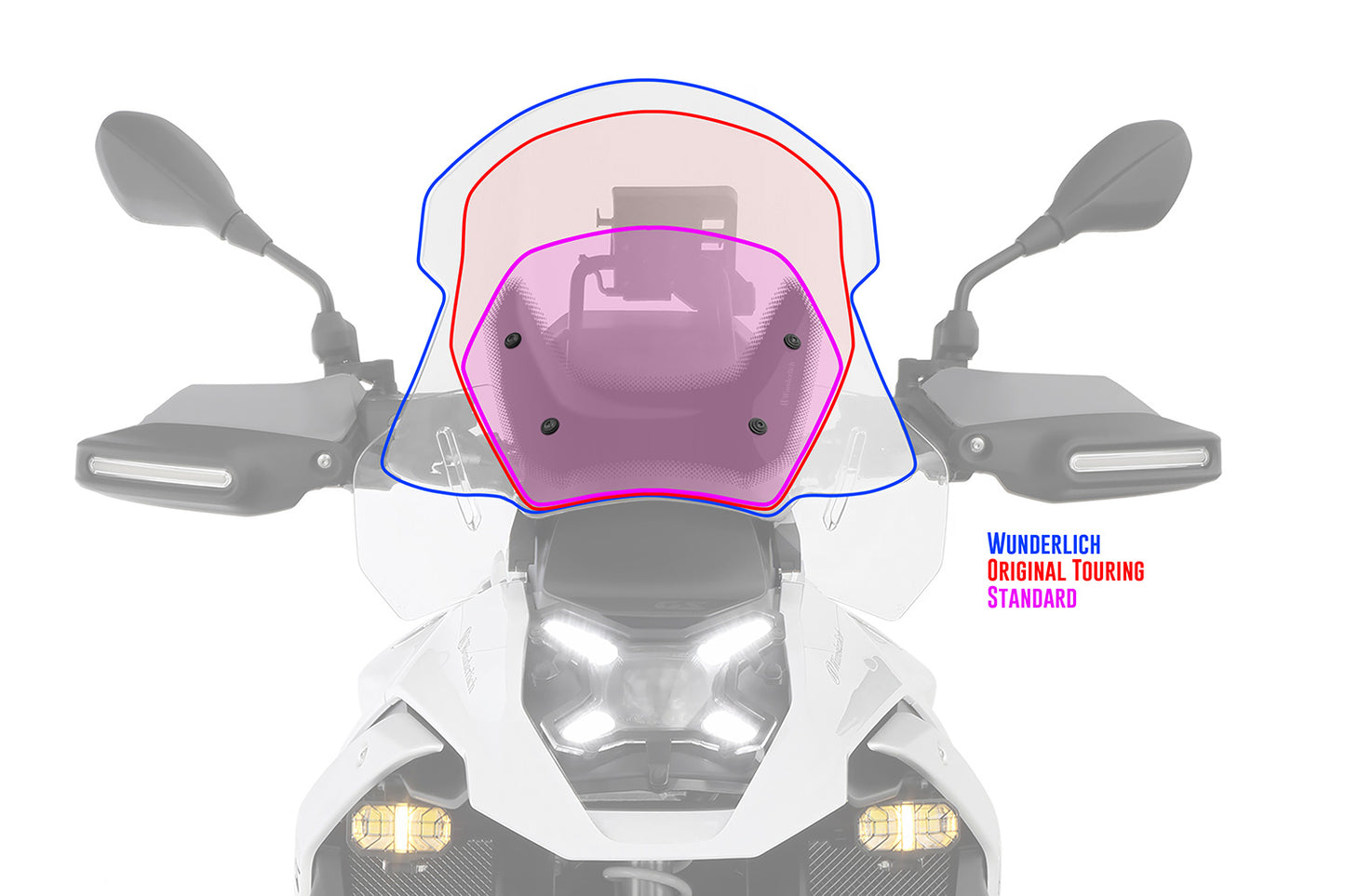 Windshield MARATHON - smoked grey - For models with ACC