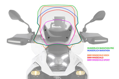 Windshield MARATHON PRO R 1300 GS (Adventure) - For models without ACC - clear