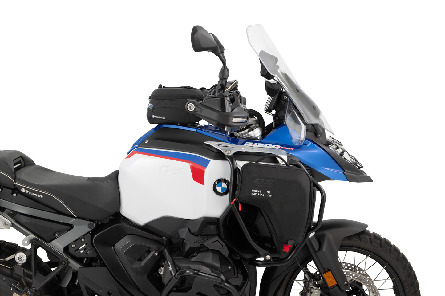 Wunderlich ULTIMATE Supplementary Bars for R 1300 GS Adv Tank Protection Bar - black-silver