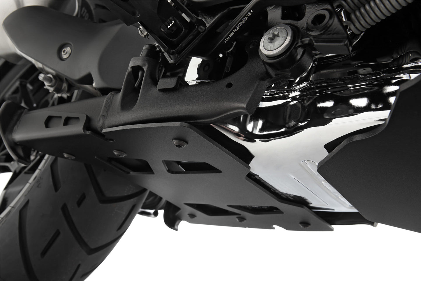 centre stand protection plate - black