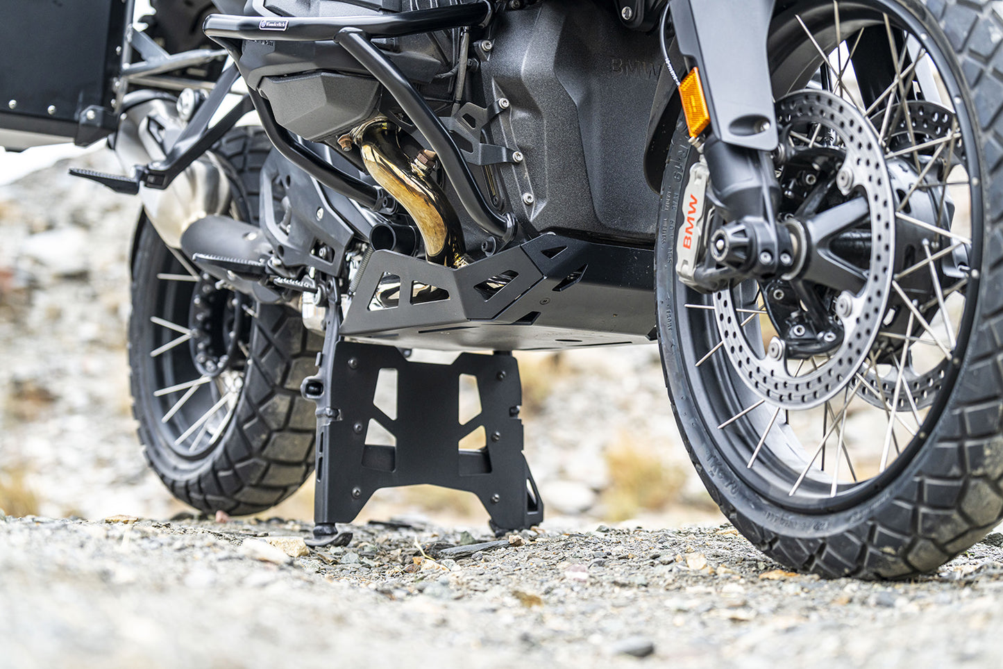 centre stand protection plate - black