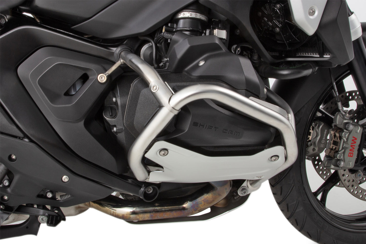 reinforcement bar for the original engine protection bar R 1300 GS and GS Adventure - stainless steel