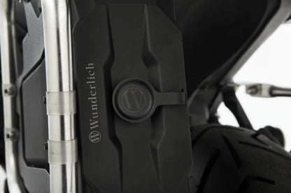 Toolbox with lock suitable for Wunderlich luggage rack R 1300 GS - incl. two keys - black