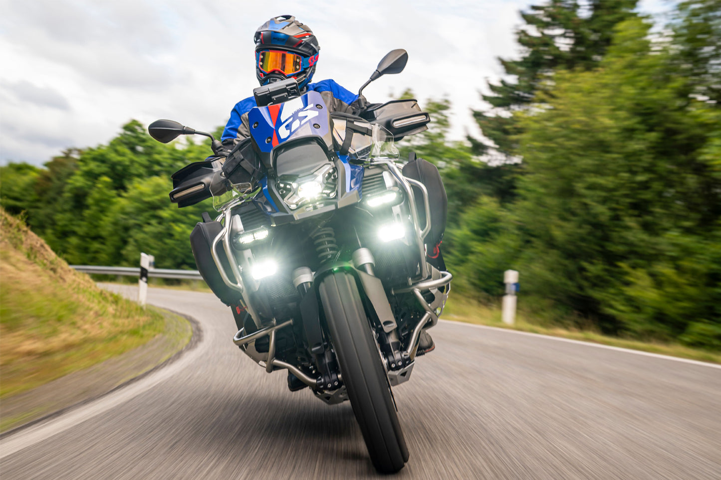 MICROFLOOTER 3.0 LED Auxiliary Lights for BMW R 1300 GS Adventure - black