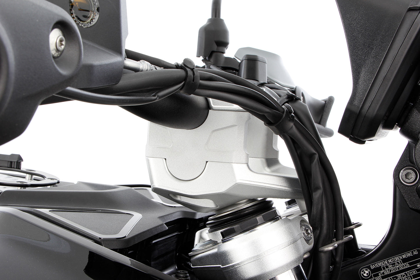 handlebar riser ERGO - silver - 40mm