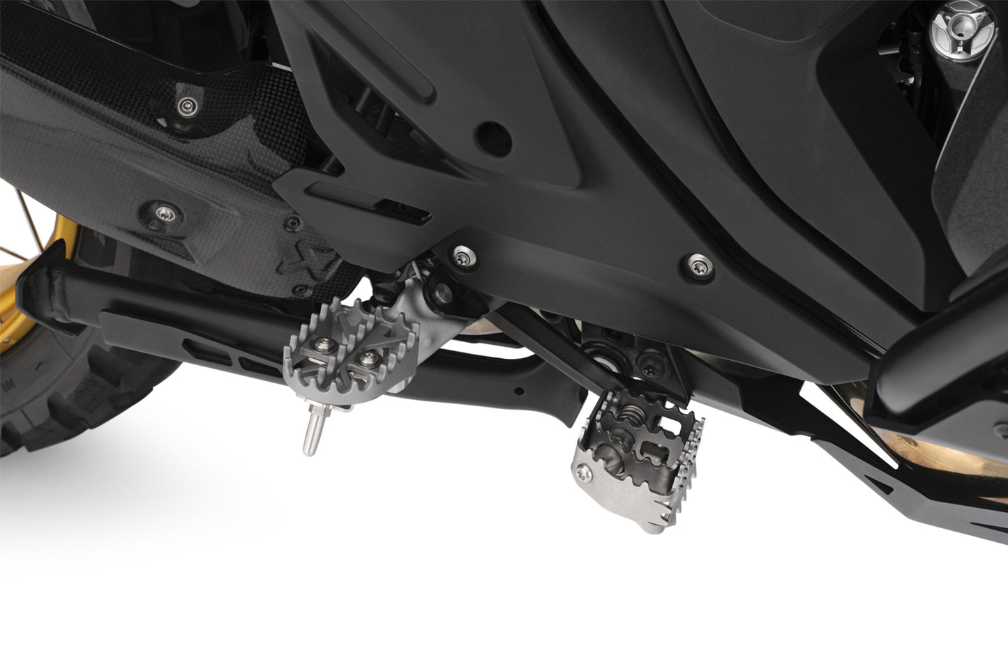 Lean Angle Indicator for Original BMW Enduro Footrests R 1300 GS Adventure - Set - stainless steel