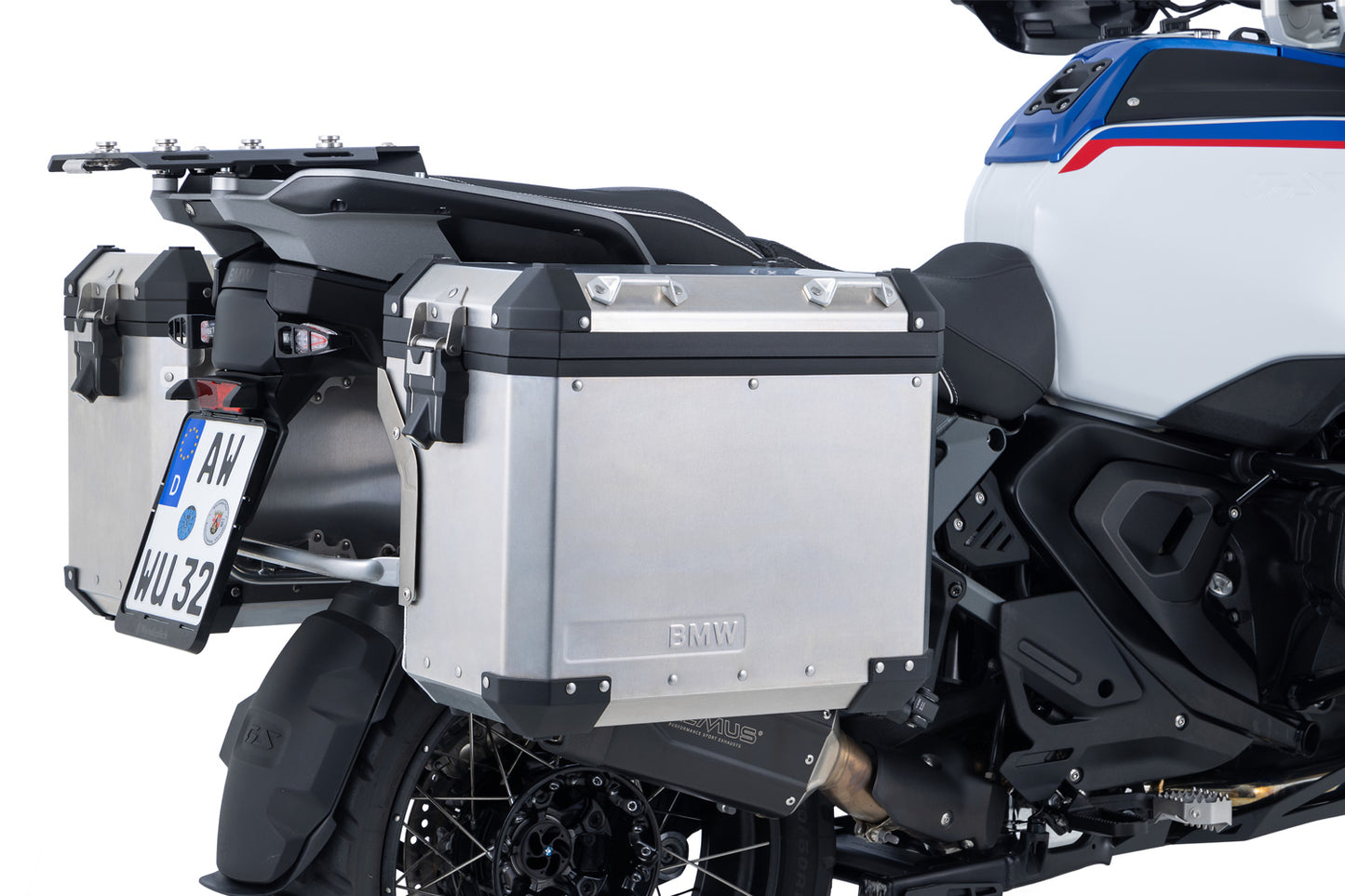 uniRack case carrier for the R 1300 GS Adventure - stainless steel