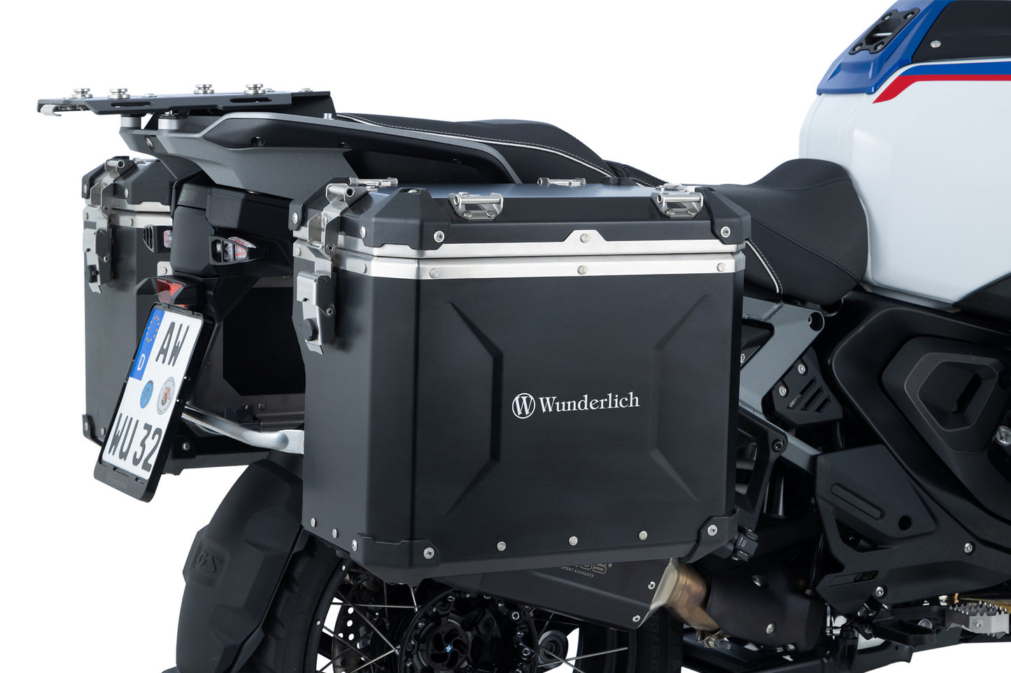 uniRack case carrier for the R 1300 GS Adventure - stainless steel