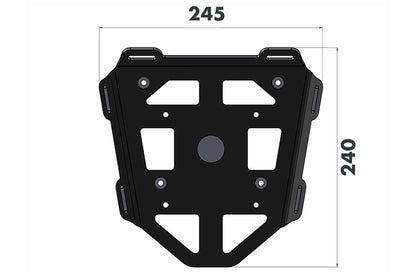 Hepco&Becker Minirack soft luggage rear rack - black