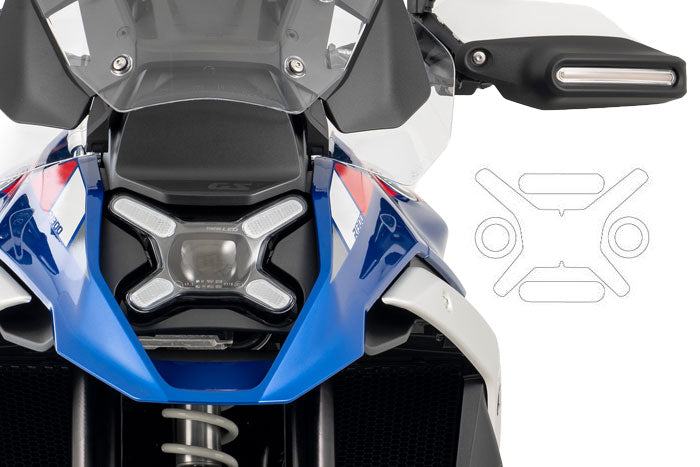 Headlight Protective film set R1300 GS + Adv. - clear