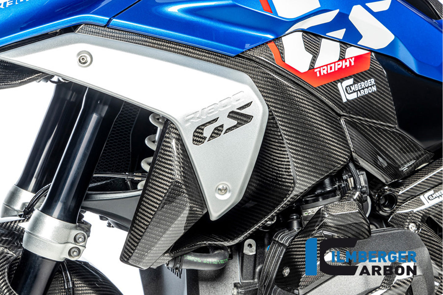 Ilmberger Air outlet cover R 1300 GS - left - carbon - glossy