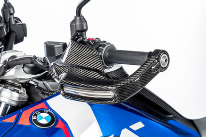 Ilmberger Hand protector with indicator mount R 1300 GS (Adventure) - left - carbon - glossy