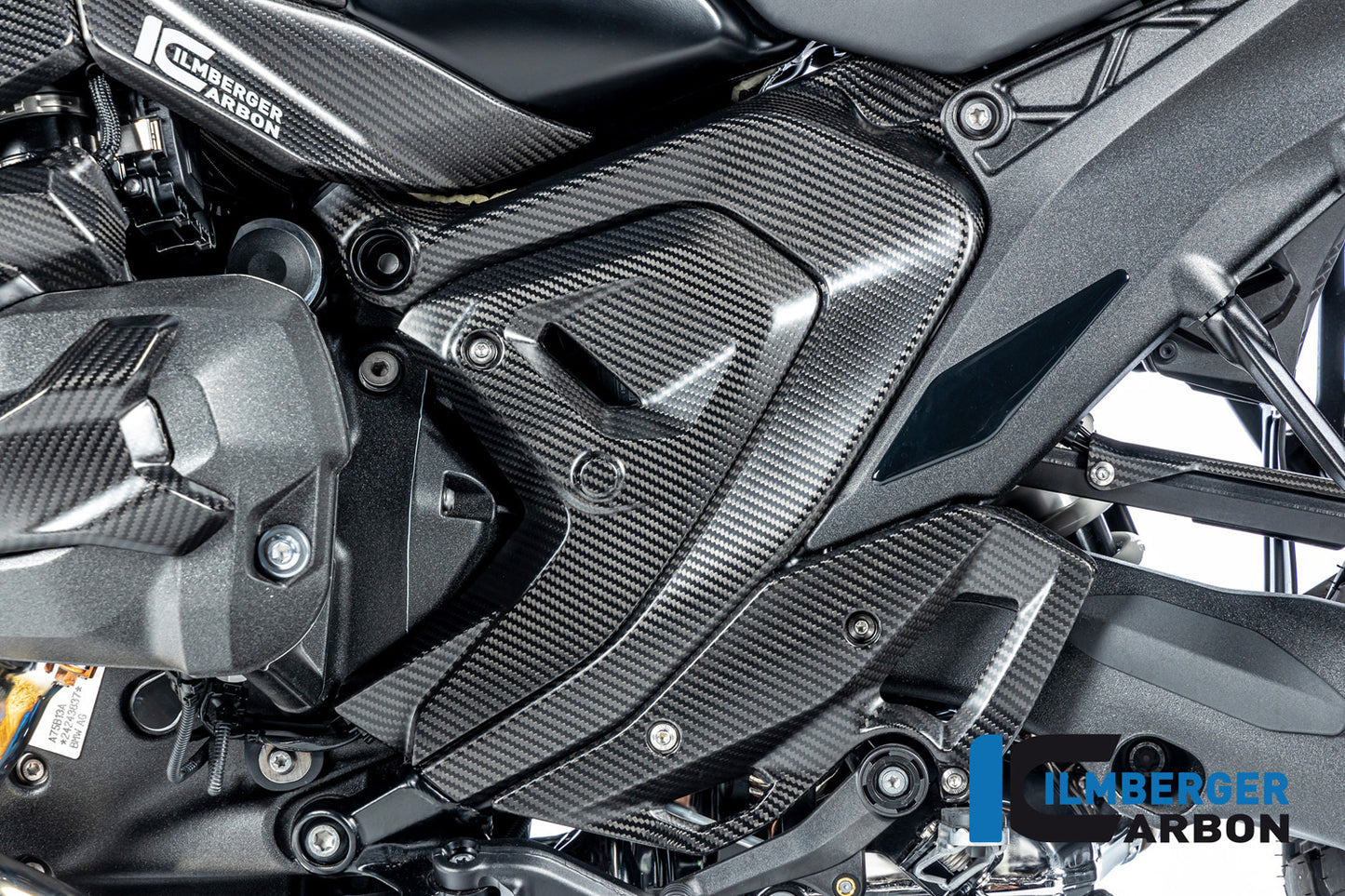 Ilmberger frame cover R 1300 GS + Adventure - left - carbon - matt