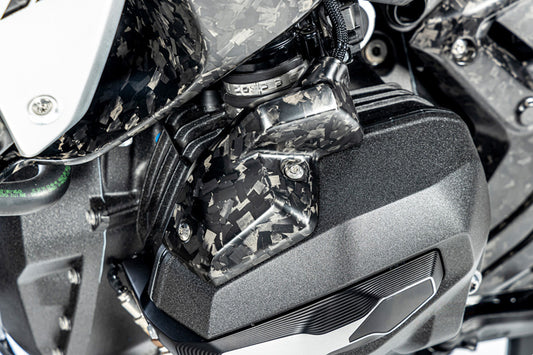 Ilmberger injector cover R 1300 GS + Adventure - left - Black Diamond Carbon - matt